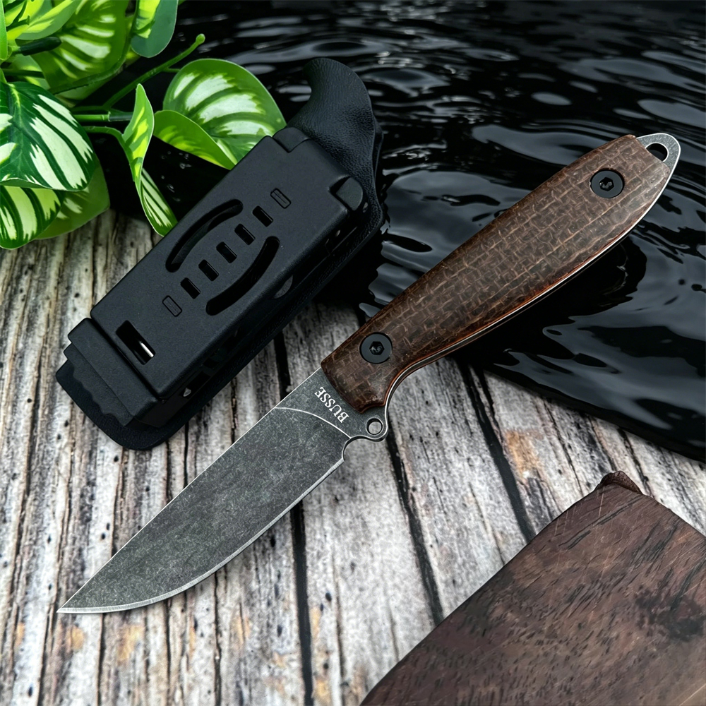 Edc Carry Fixed Blade Knife - Micarta Grip Fixed Blade EDC Knife