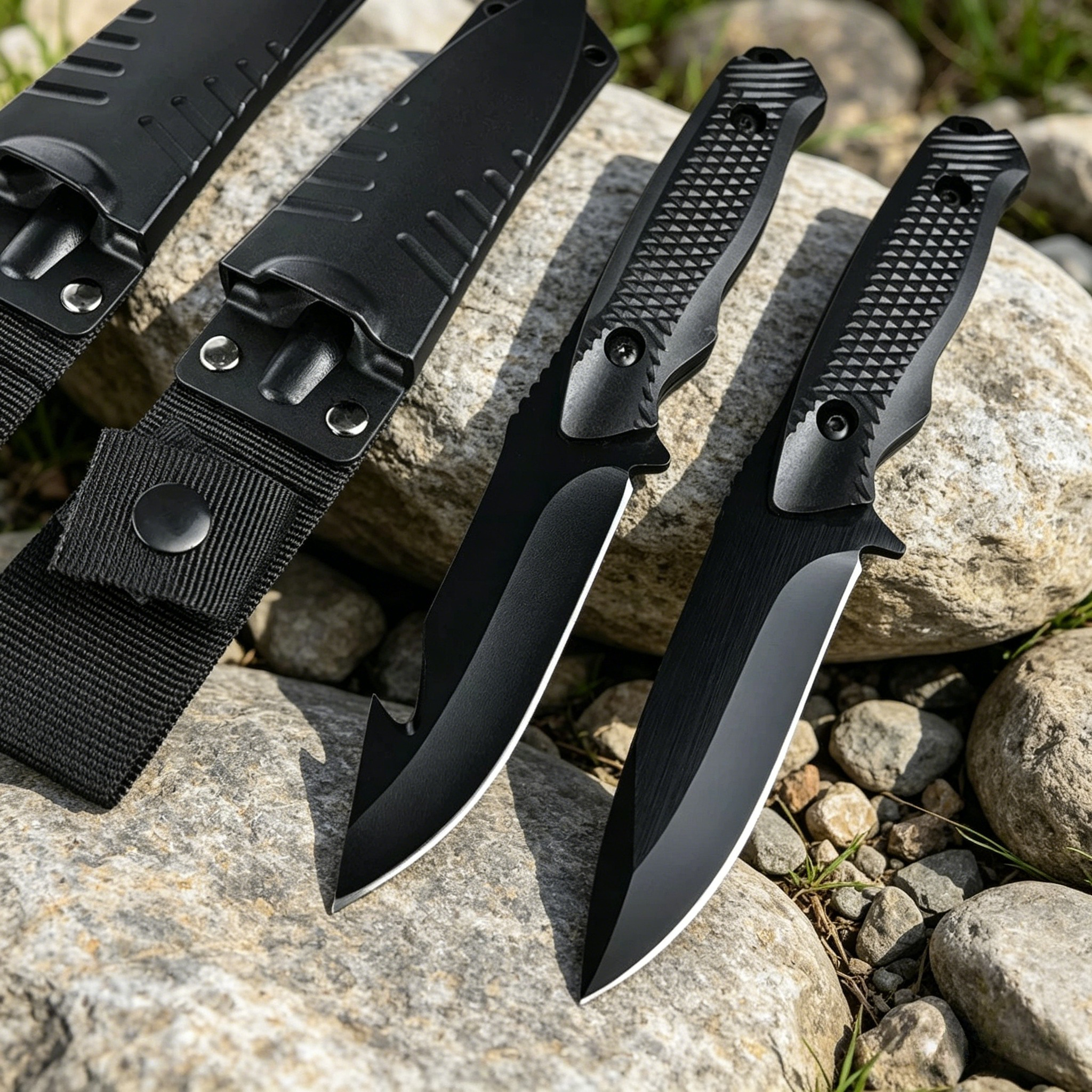 Edc Carry Fixed Blade Knife - Outdoor Jungle Hunting Knife 5CR13MOV Steel