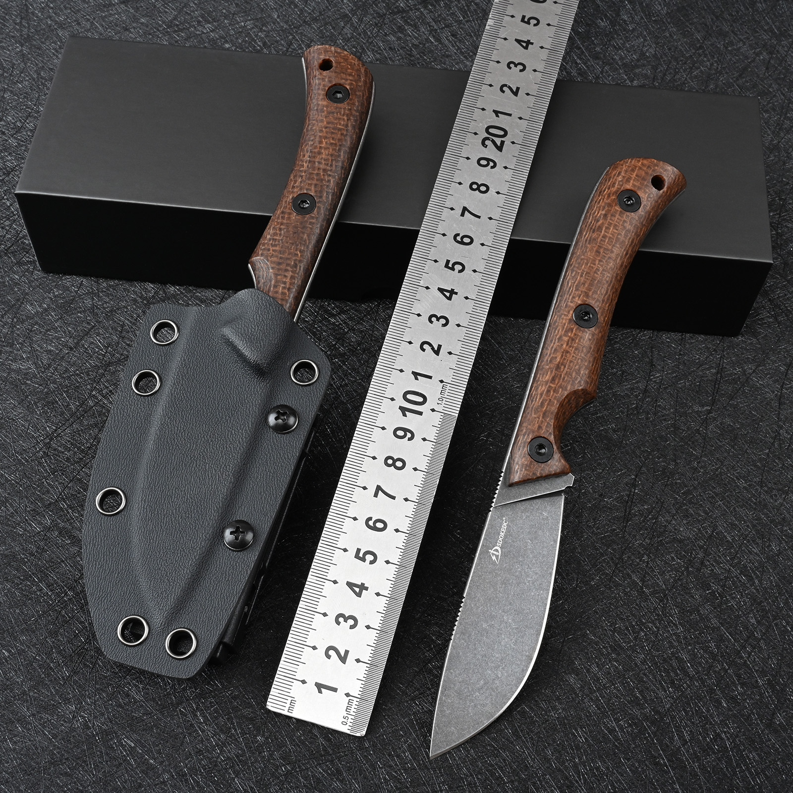 SDOKEDC DC53 Steel EDC Utility - Edc Carry Fixed Blade Knife reseña y precio