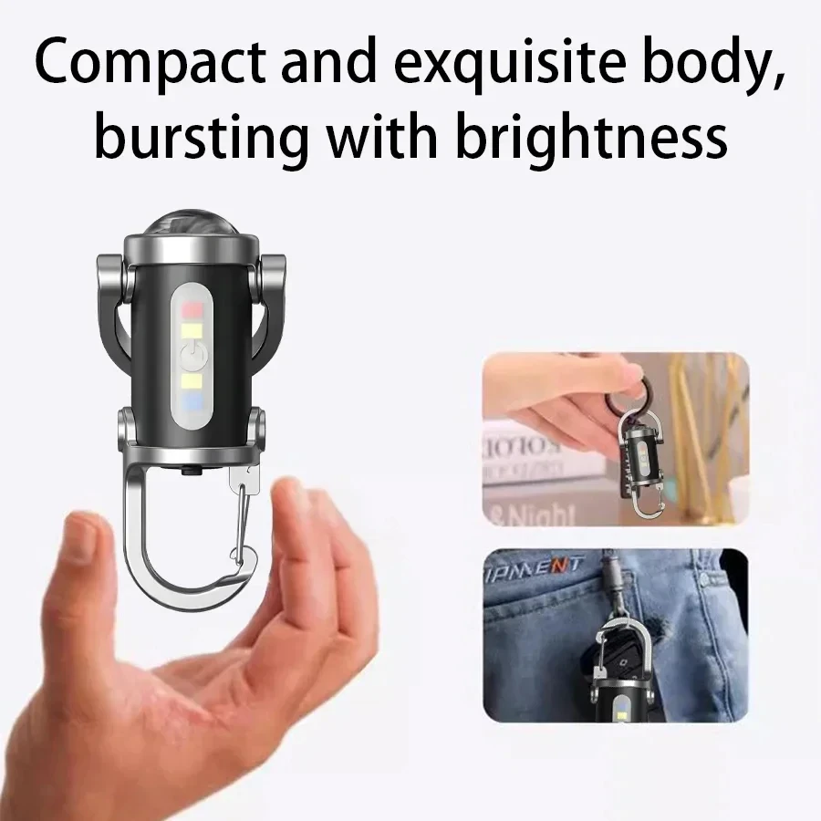 USB Rechargeable Keychain Flas - Keychain Flashlight reseña y precio
