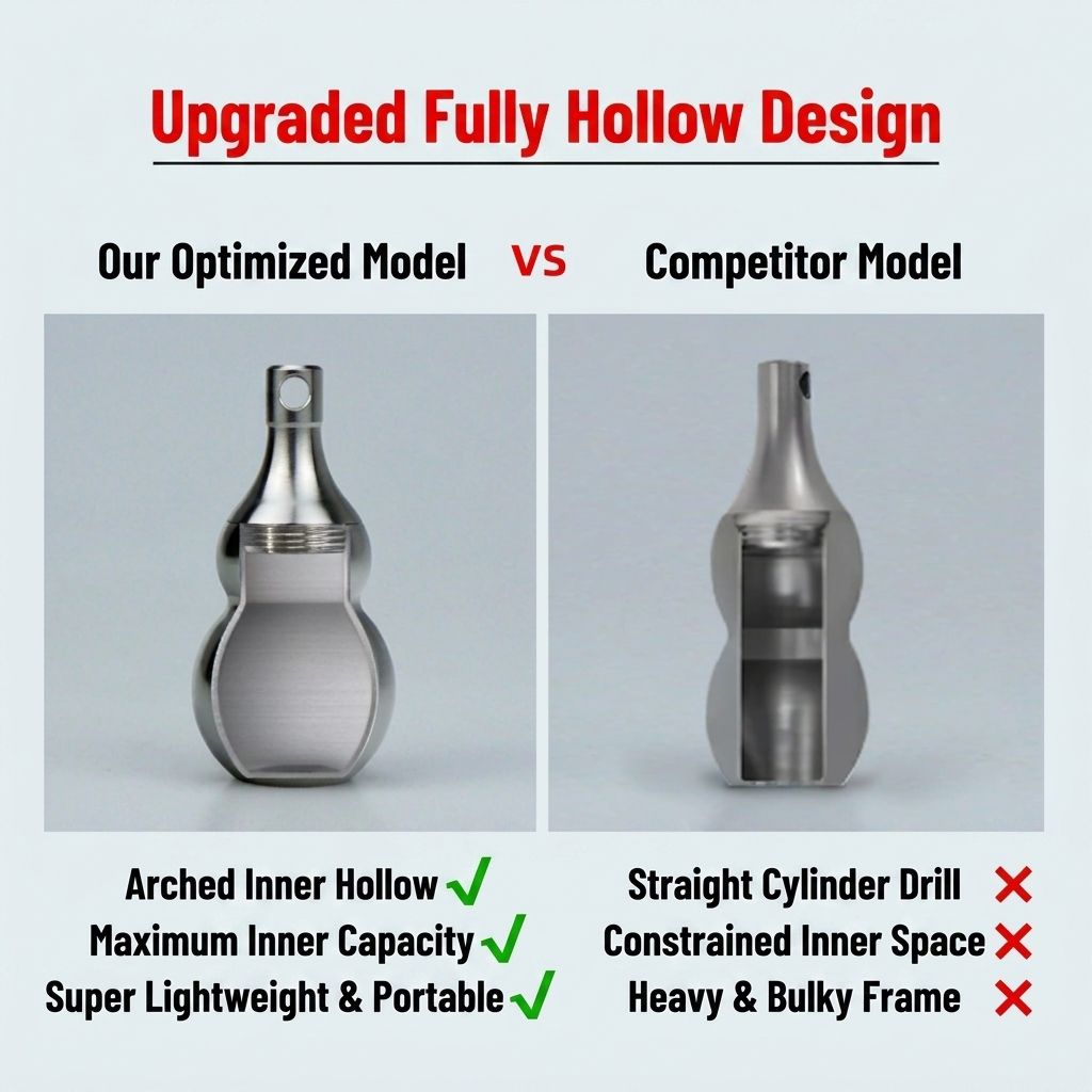 Tivosy Pure Titanium Lucky Gou - Pill Fob Capsule reseña y precio