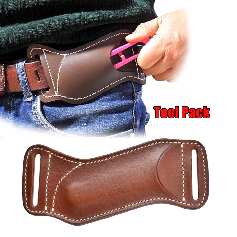Waist Hanging EDC Knife Sheath - Leather Edc. Carry Pouch reseña y precio