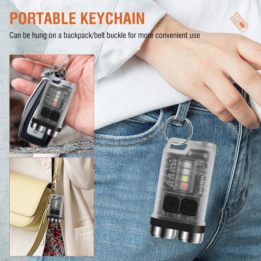 BORUiT V3 LED Keychain Portabl - Keychain Flashlight reseña y precio