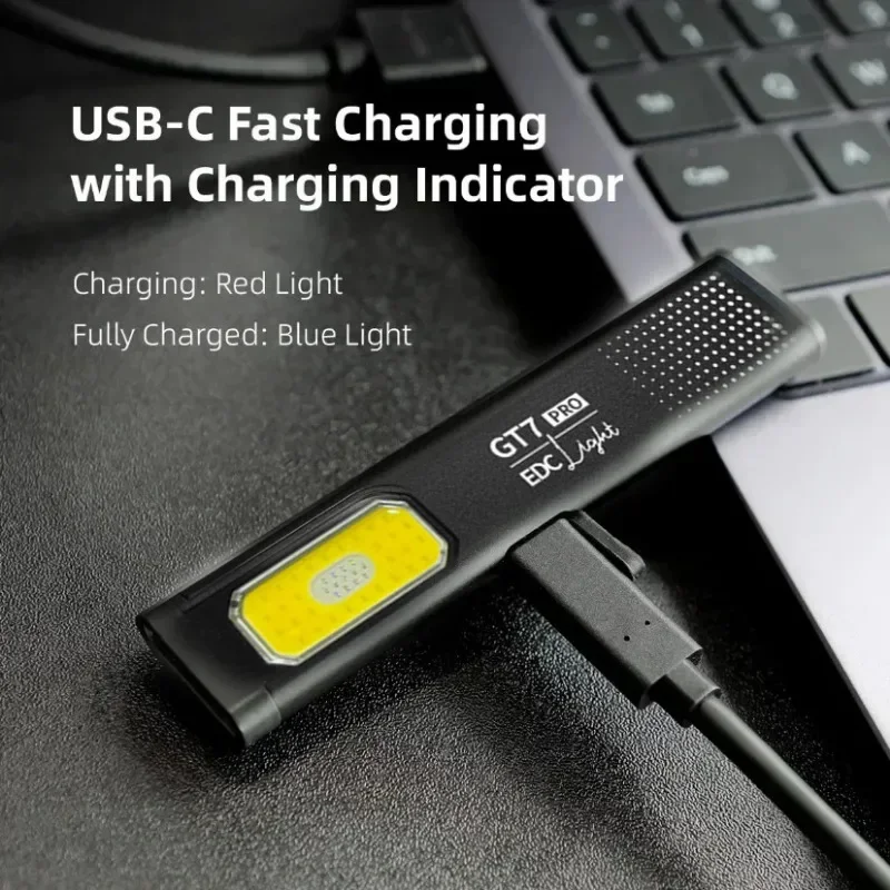Mini LED Flashlight USB C Rech - Keychain Flashlight reseña y precio