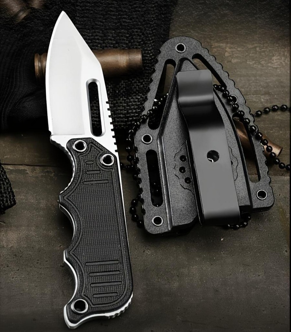 Portable Neck Knife with Kydex - Edc Carry Fixed Blade Knife reseña y precio
