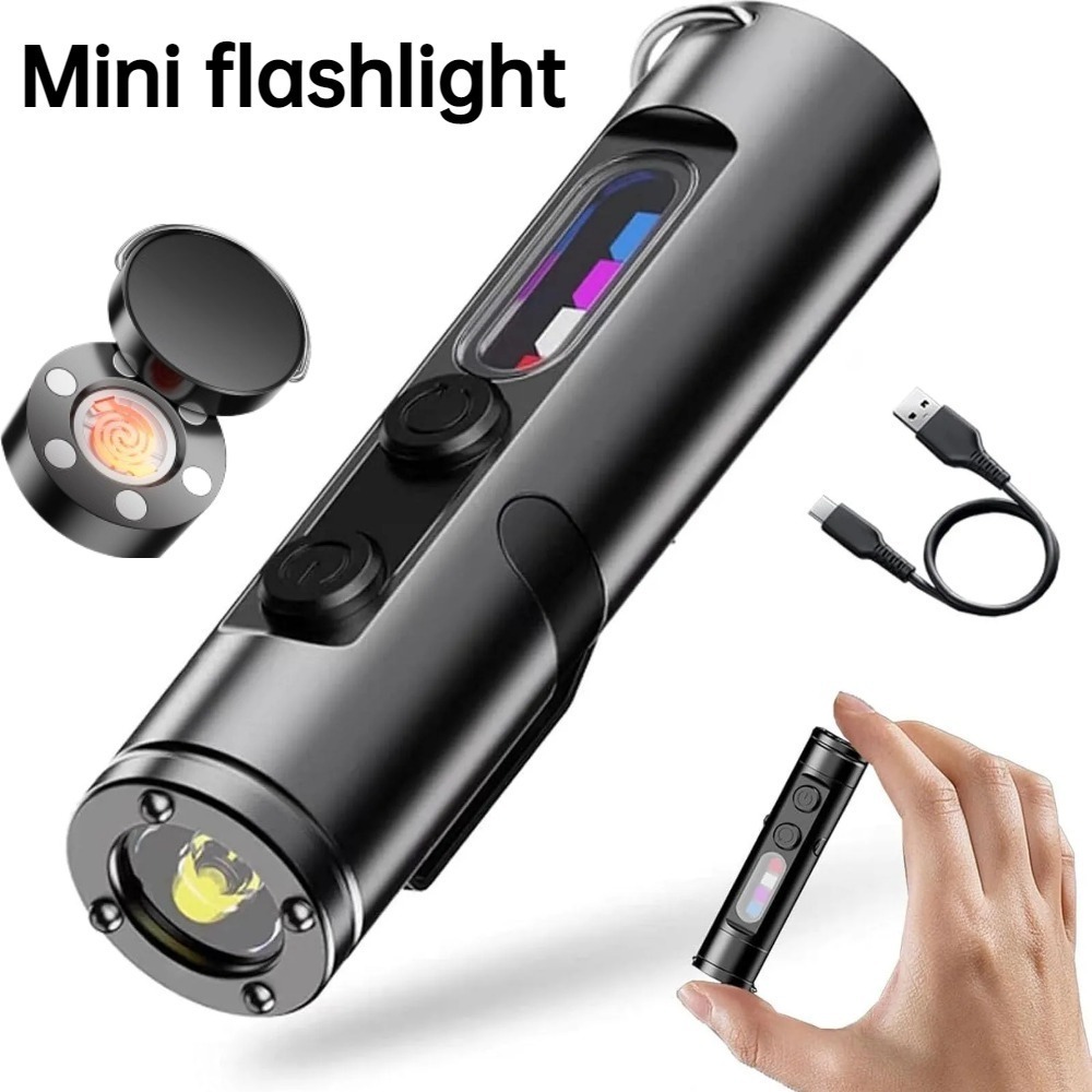 Mini Outdoor Flashlight Type C - Keychain Flashlight reseña y precio