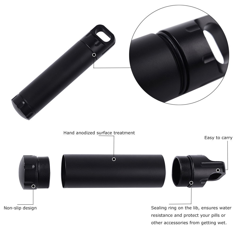 Outdoor Aluminium Waterproof P - Pill Fob Capsule reseña y precio