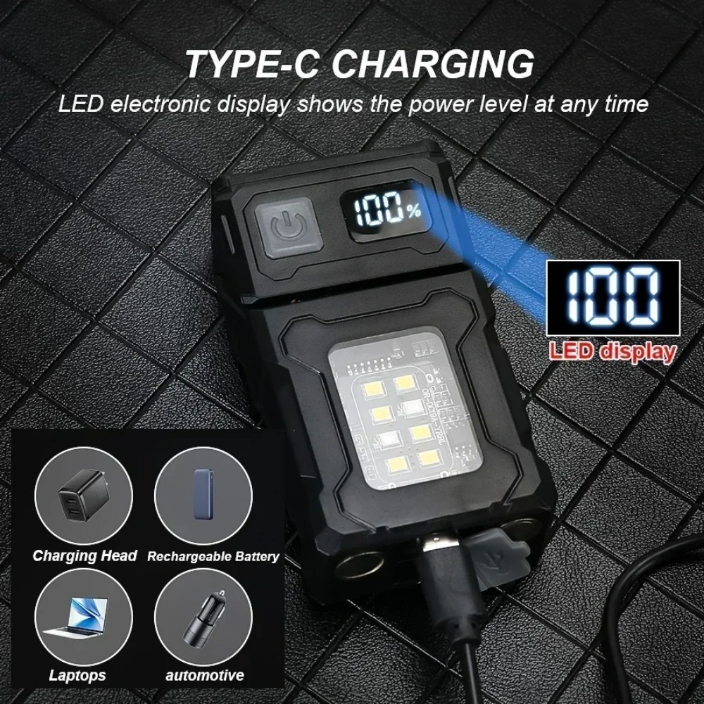 180° Rotatable LED Flashlight  - Keychain Flashlight reseña y precio