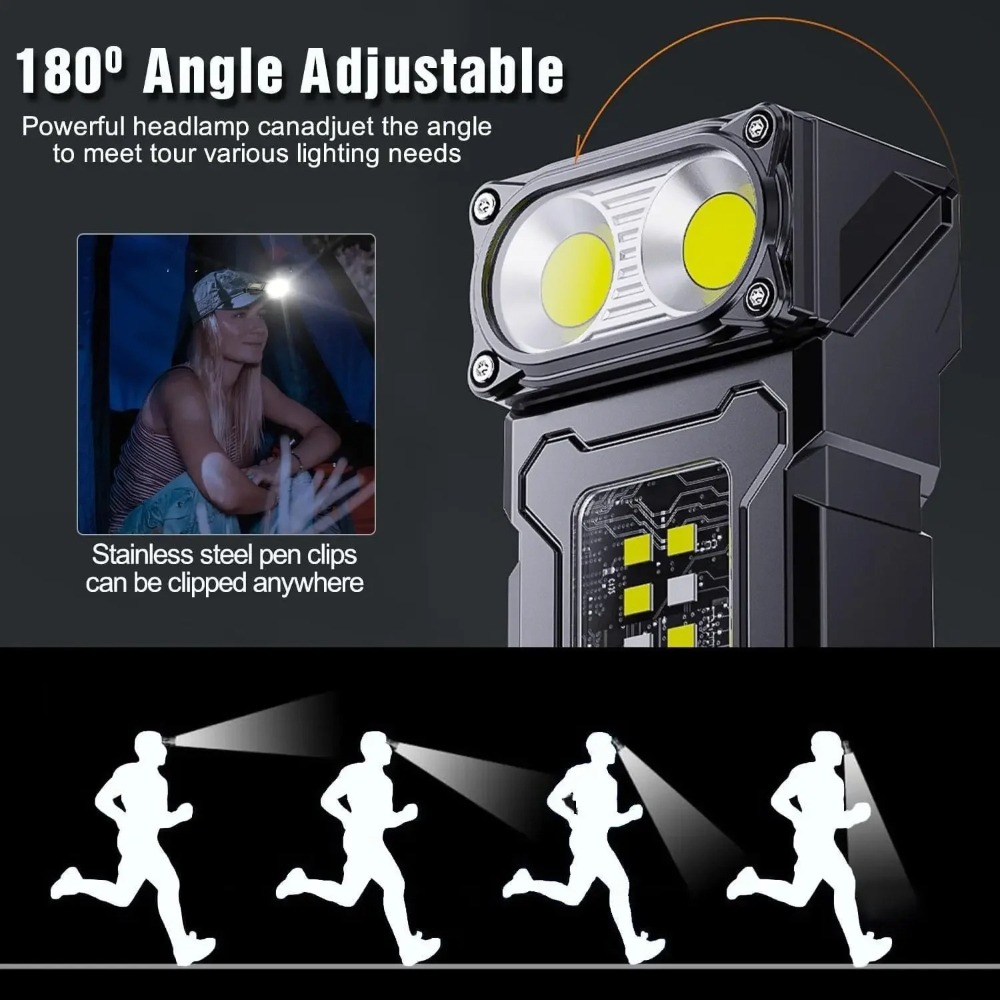 180° Rotatable LED Flashlight  - Keychain Flashlight reseña y precio
