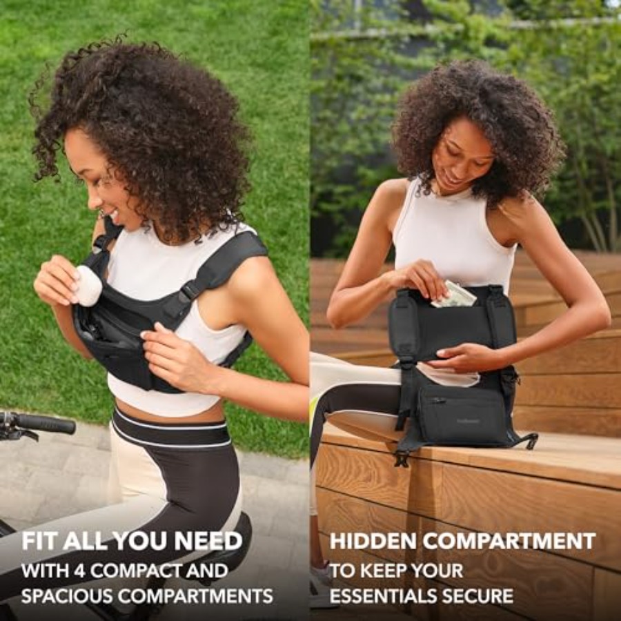 Running Chest Pack Reflective  - Leather Edc. Carry Pouch reseña y precio