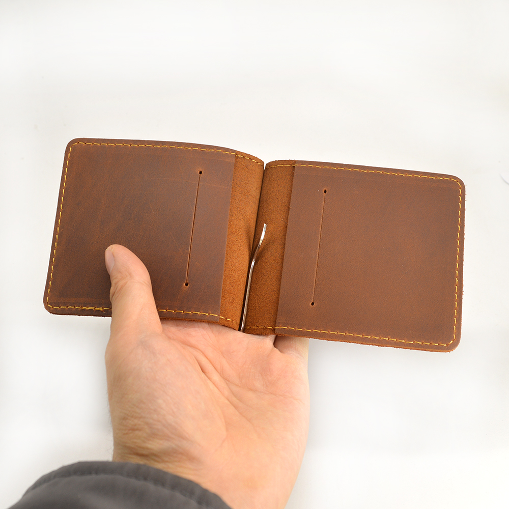 Handmade Genuine Leather Money - Money Clip Magnetic reseña y precio