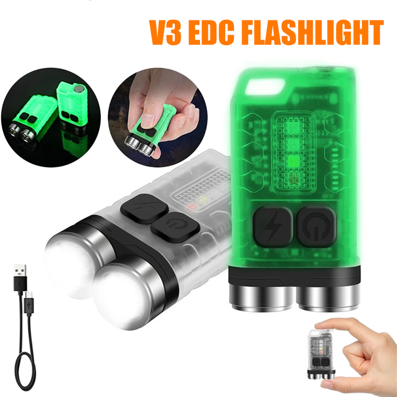 V3 EDC Flashlight Mini Keychai - Keychain Flashlight reseña y precio