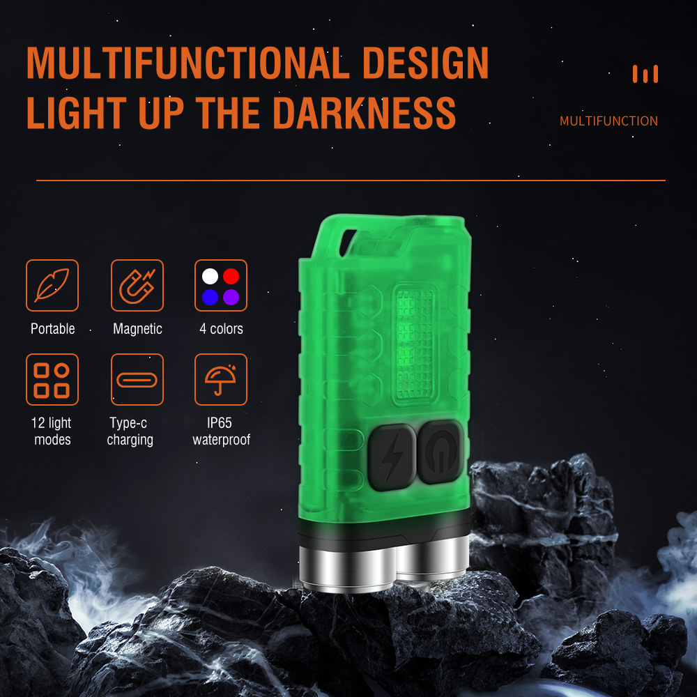 V3 EDC Flashlight Mini Keychai - Keychain Flashlight reseña y precio