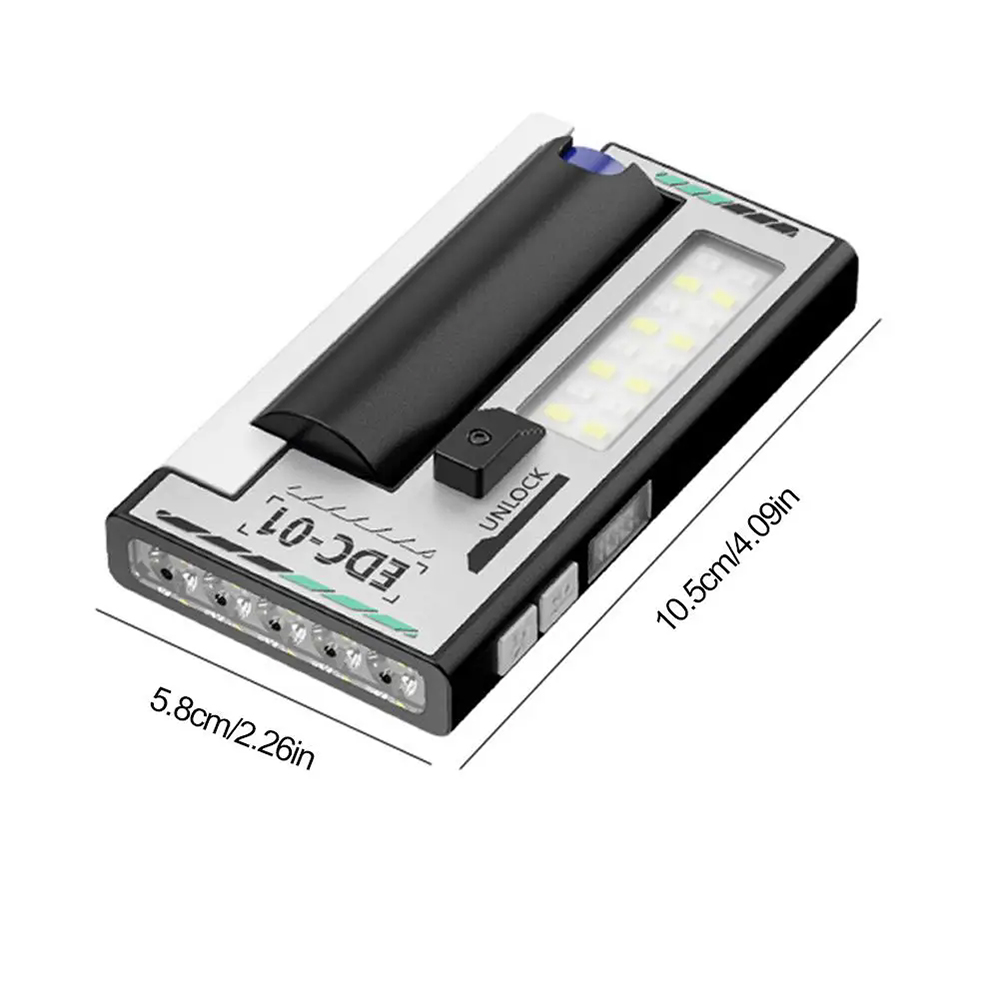 Rechargeable EDC Flashlight, D - Keychain Flashlight reseña y precio