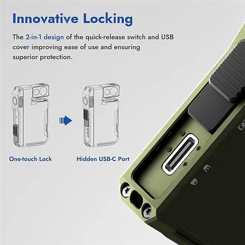 AT51-2Pcs EDC Flashlight With  - Edc Carry Flashlight reseña y precio