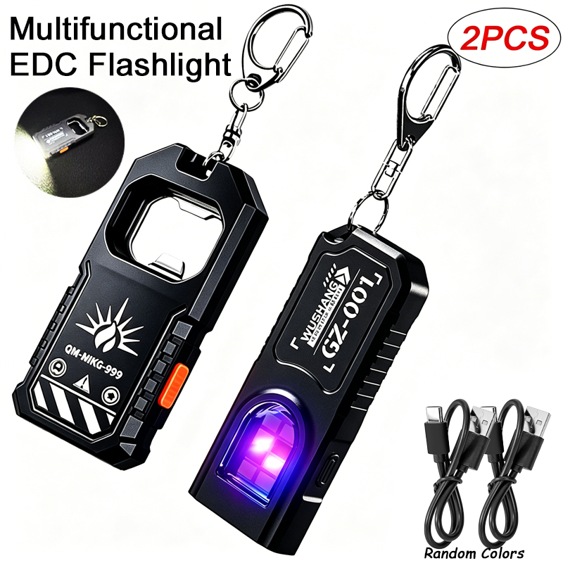 2Pcs Portable LED COB Keychain - Keychain Flashlight reseña y precio