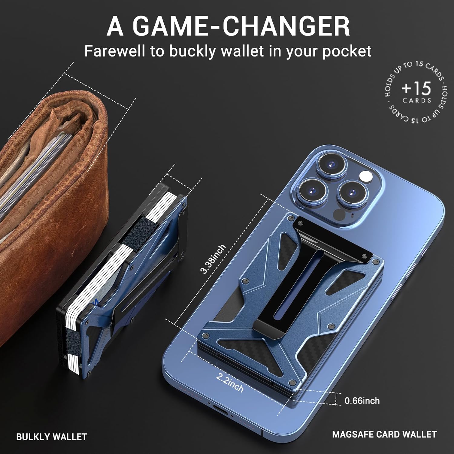MagSafe Wallet Money Clip with - Money Clip Magnetic reseña y precio