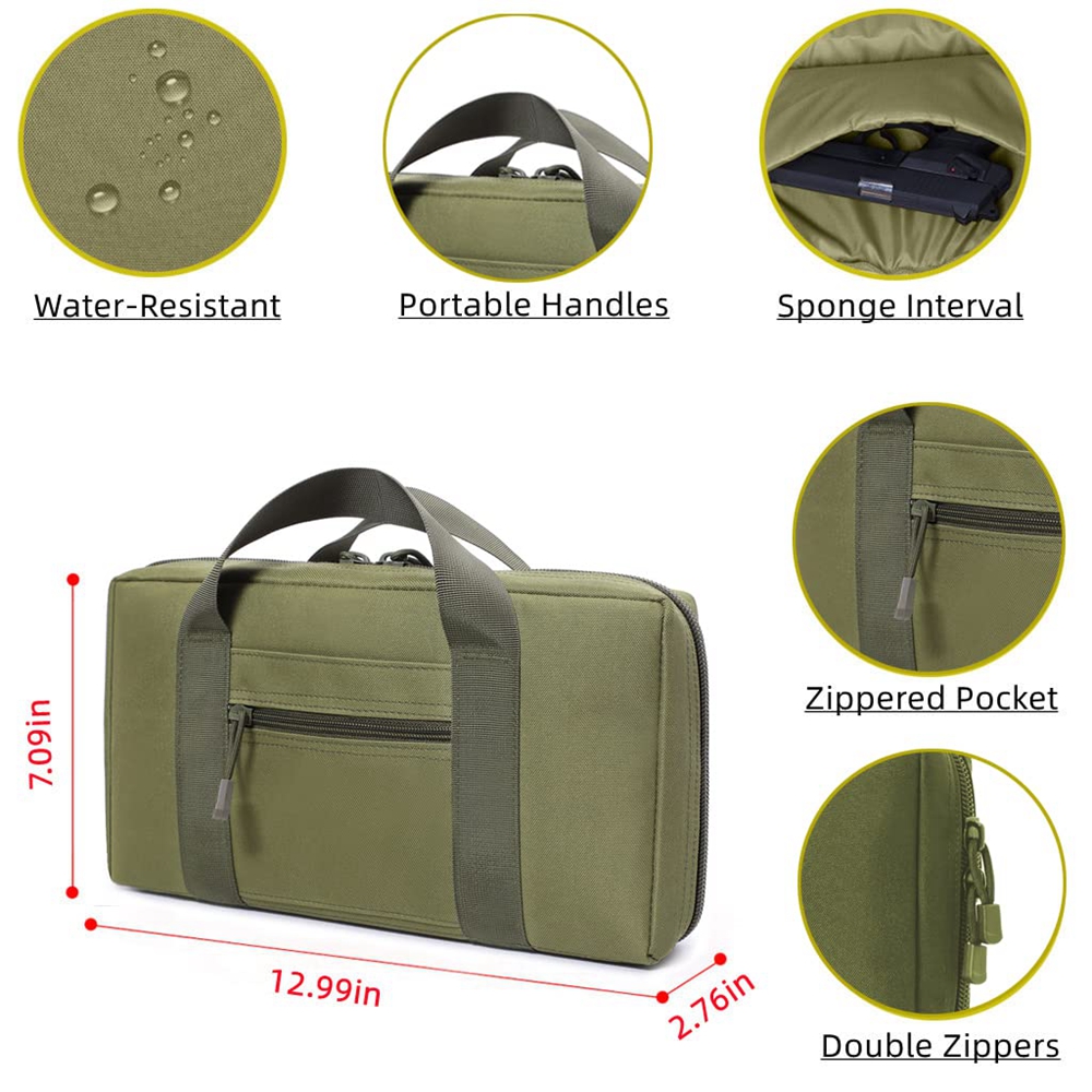 Tactical Pistol Range Bag Gun  - Edc Carry Gun reseña y precio