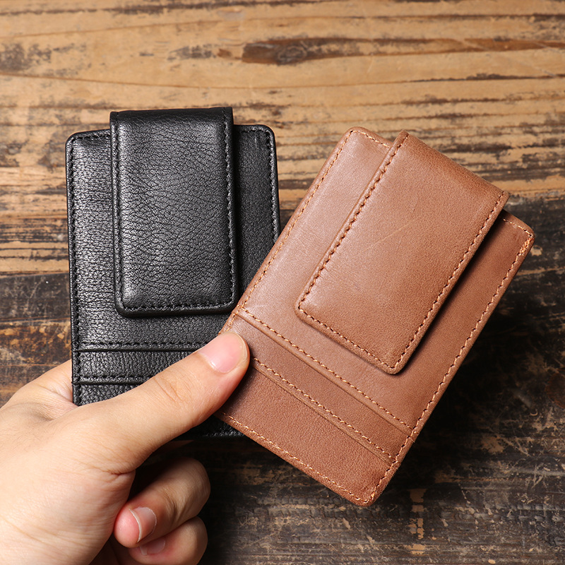 Men Slim Money Clip Wallet Lea - Money Clip Magnetic reseña y precio