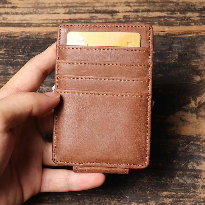 Men Slim Money Clip Wallet Lea - Money Clip Magnetic reseña y precio