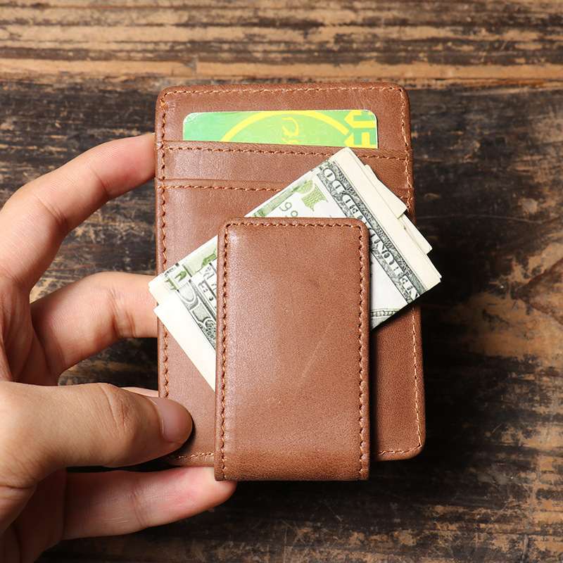 Men Slim Money Clip Wallet Lea - Money Clip Magnetic reseña y precio
