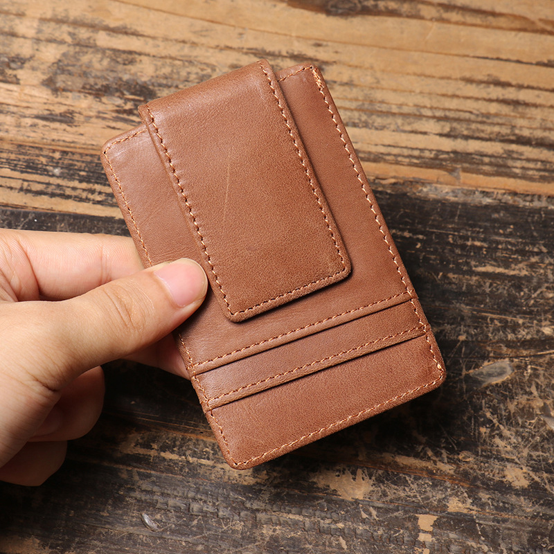 Men Slim Money Clip Wallet Lea - Money Clip Magnetic reseña y precio