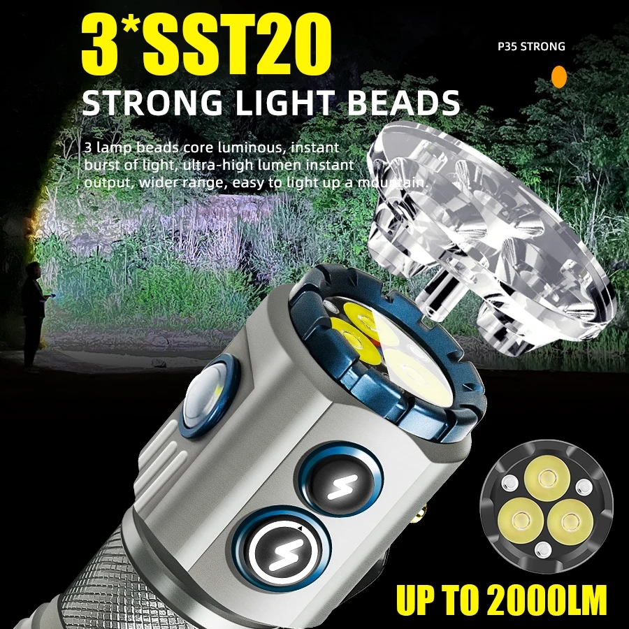 Powerful 2000LM EDC Flashlight - Edc Carry Flashlight reseña y precio