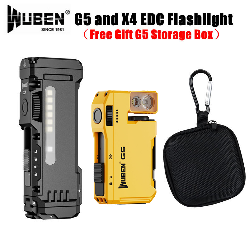 WUBEN G5 & X4 EDC Flashlight R - Edc Carry Flashlight reseña y precio