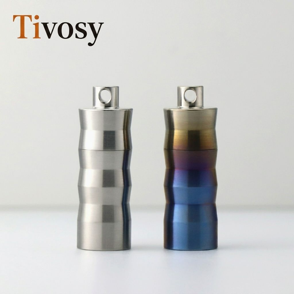 Tivosy Pure Titanium Pill Hold - Pill Fob Capsule reseña y precio