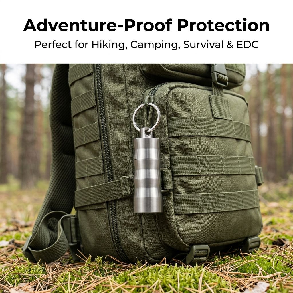 Tivosy Pure Titanium Pill Hold - Pill Fob Capsule reseña y precio