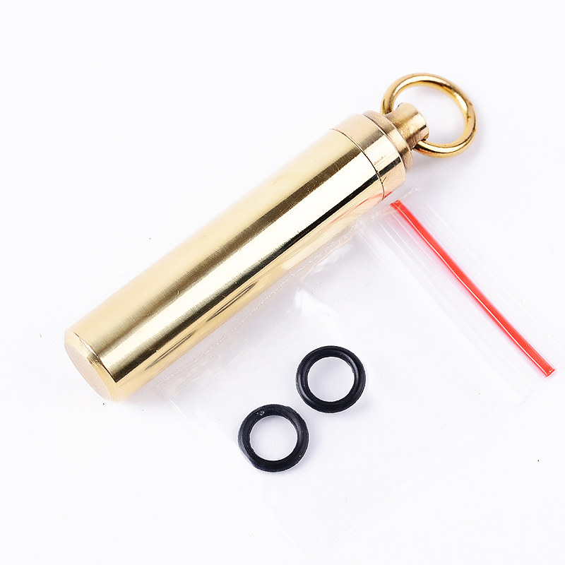 1 PC Solid Brass Waterproof Pi - Pill Fob Capsule reseña y precio