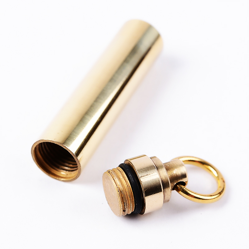 1 PC Solid Brass Waterproof Pi - Pill Fob Capsule reseña y precio