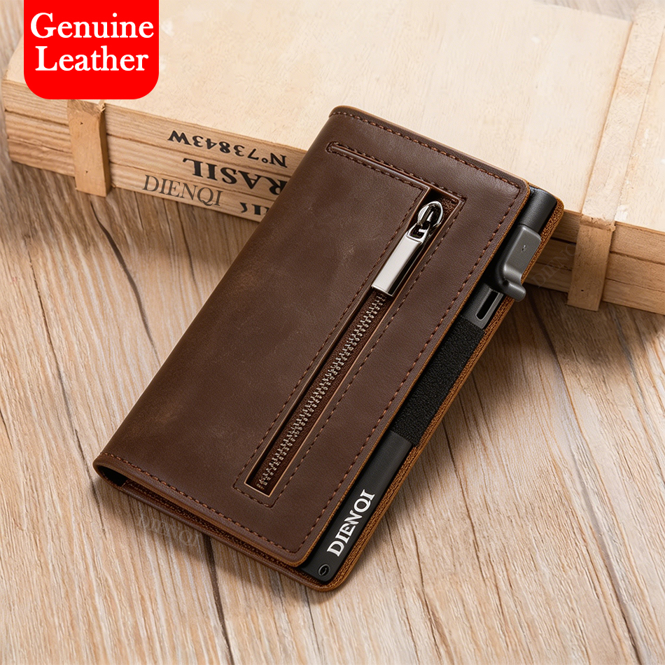 Cowhide Credit Card Holder Gen - Money Clip Magnetic reseña y precio