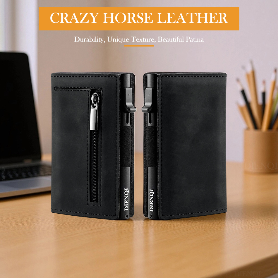 Cowhide Credit Card Holder Gen - Money Clip Magnetic reseña y precio