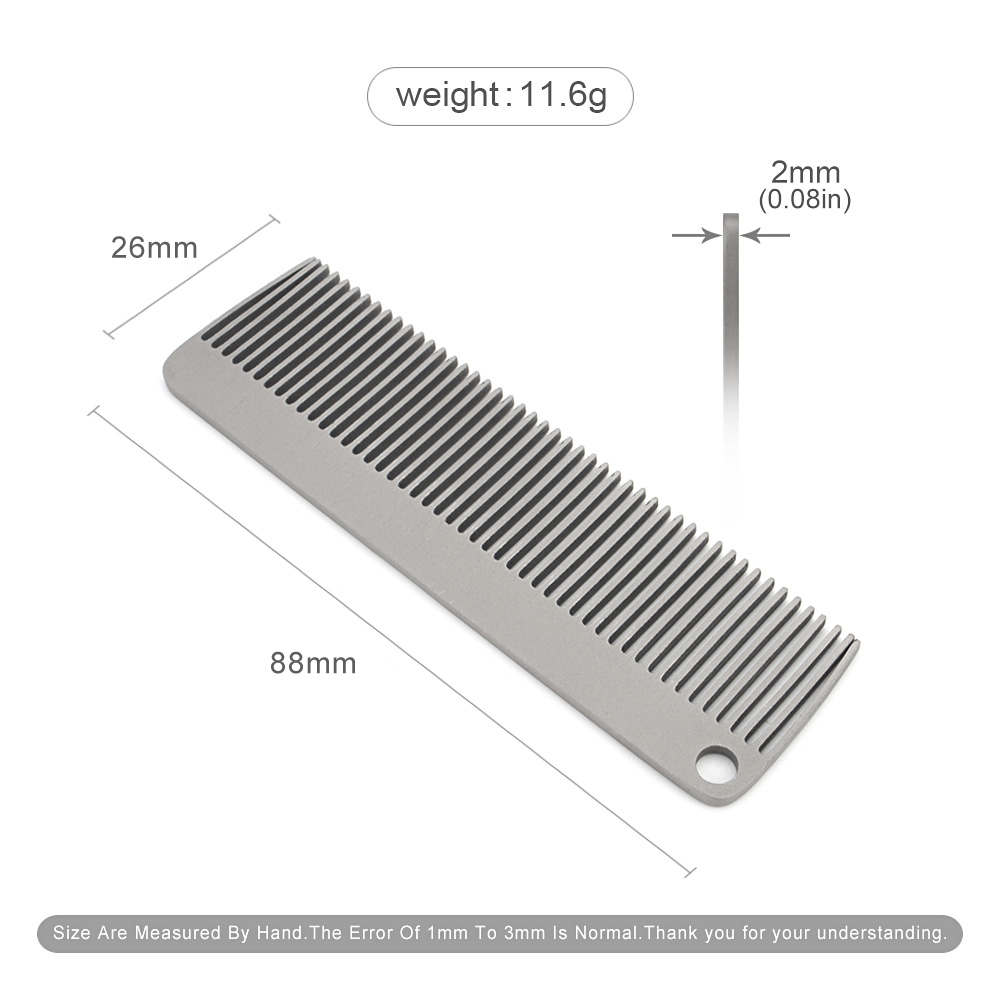 Portable Comb Titanium Alloy C - Comb Pocket Titanium reseña y precio