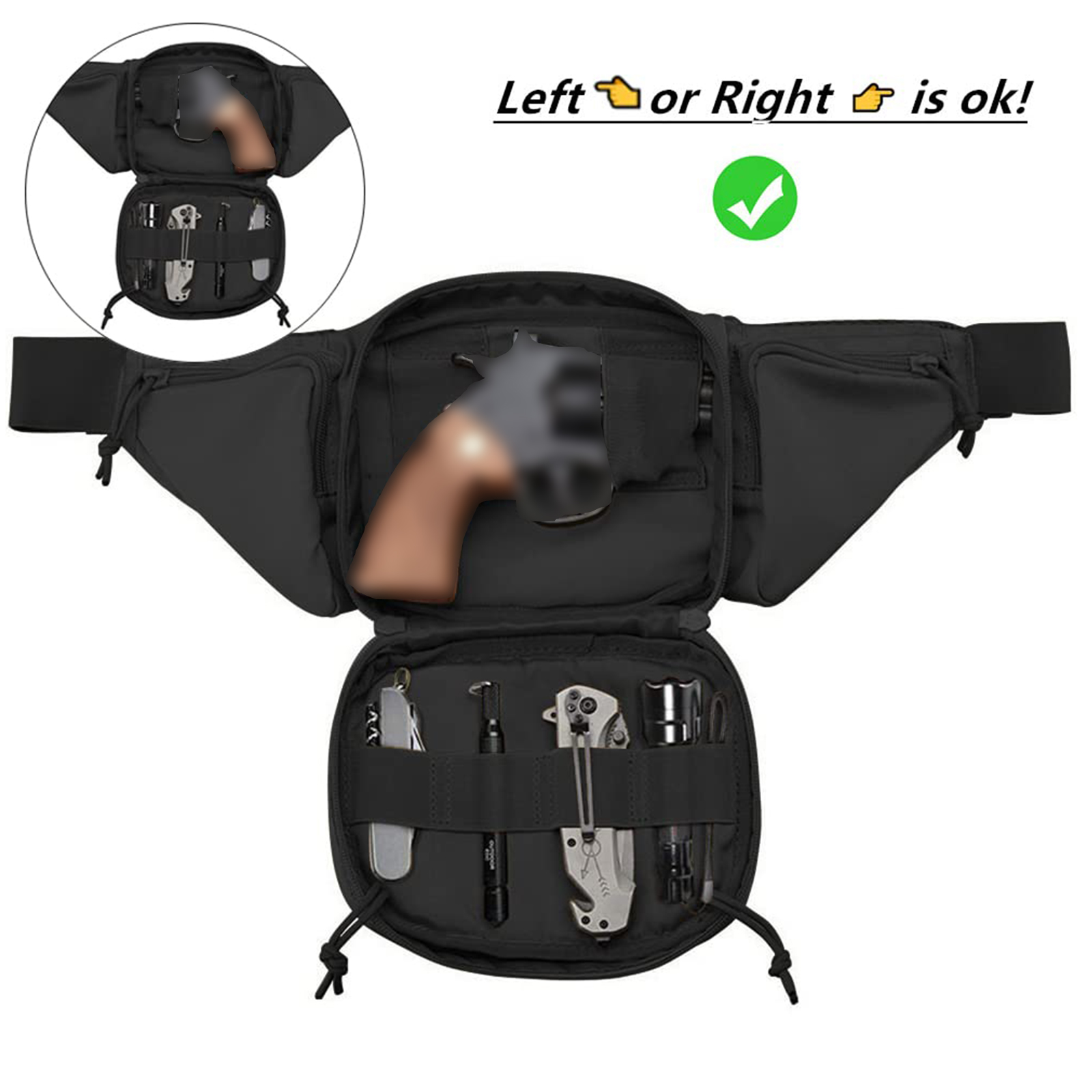 Tactical Fanny Pack Gun Holste - Edc Carry Gun reseña y precio