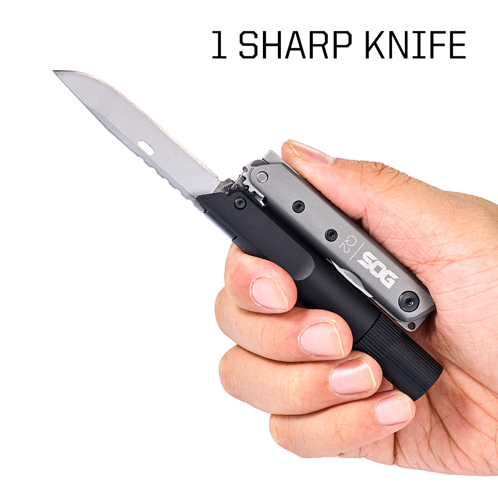 SOG BATON Q2 4 in 1 Multi-Tool - Edc Carry Flashlight reseña y precio