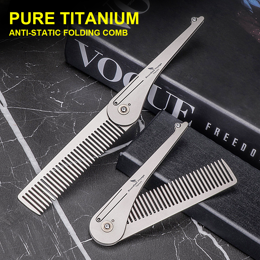 Pure Titanium Anti-Static Fold - Comb Pocket Titanium reseña y precio