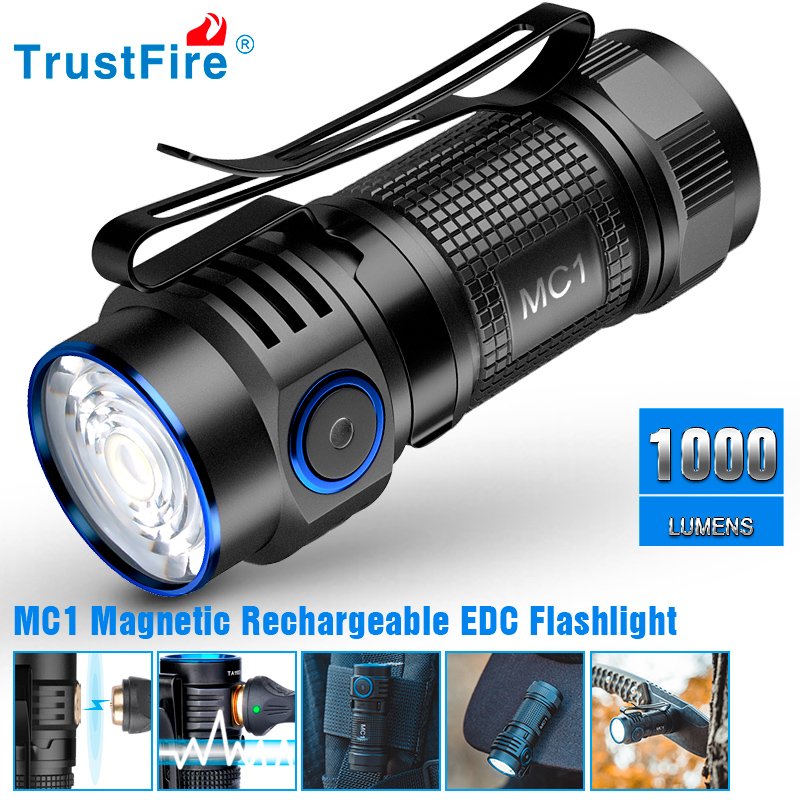 Trustfire MC1 Usb Rechargeable - Edc Carry Flashlight reseña y precio